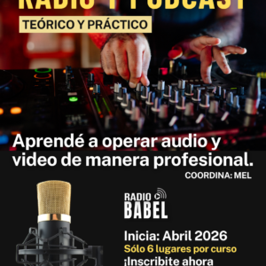 Taller intensivo de operación de radio y podcast